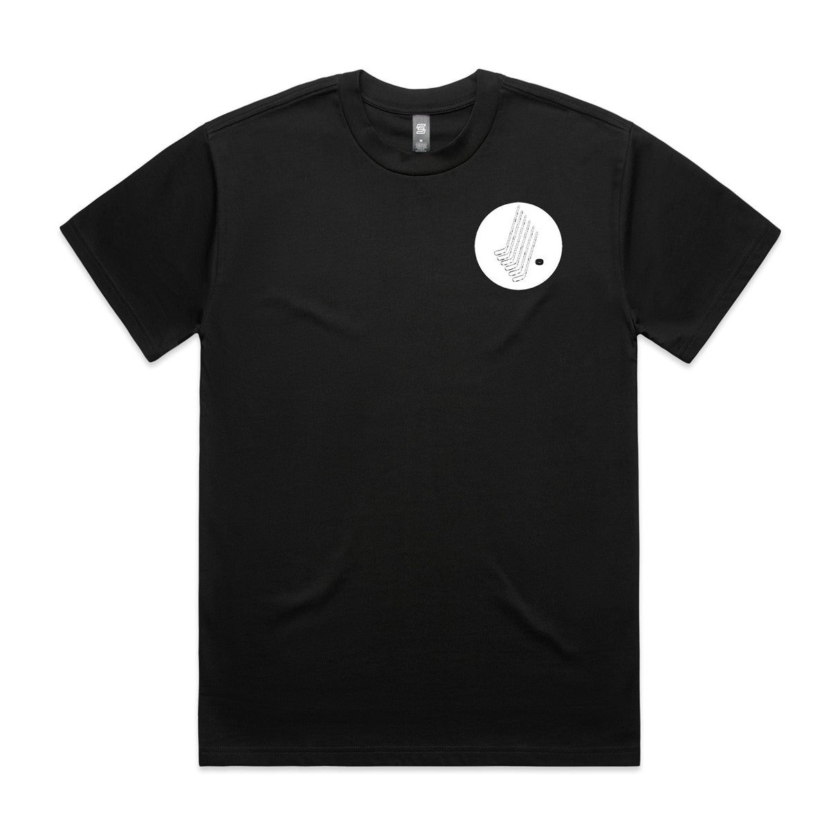 6 Sticks 1 Puck Black Short Sleeve Tee