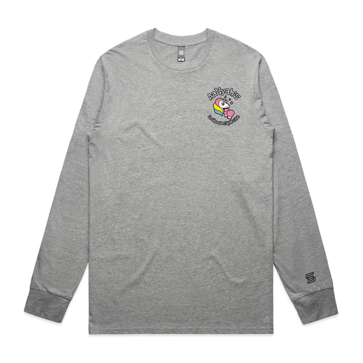 Aaliyah's Leukemia Fight Club  Gray Long Sleeve Tee