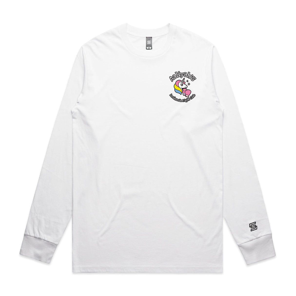 Aaliyah's Leukemia Fight Club  White Long Sleeve Tee