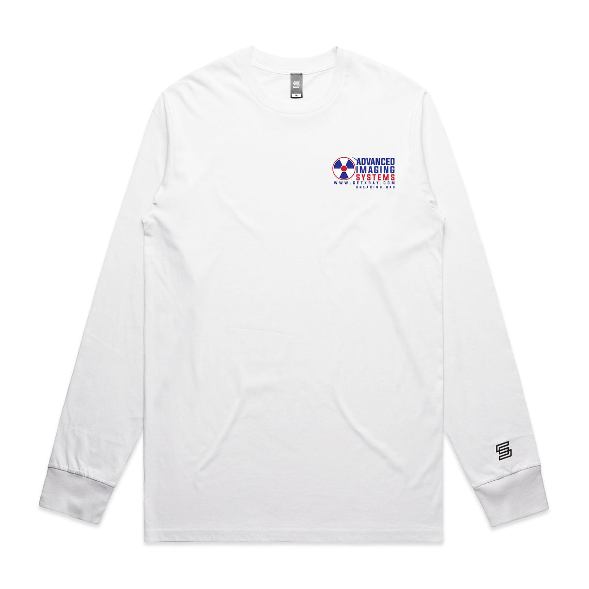 Advanced Imaging Systems  White Long Sleeve Tee