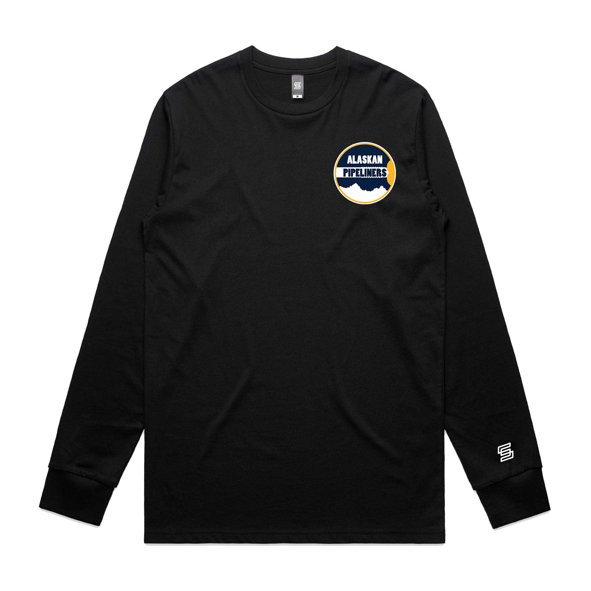 Alaskan Pipeliners  Black Long Sleeve Tee