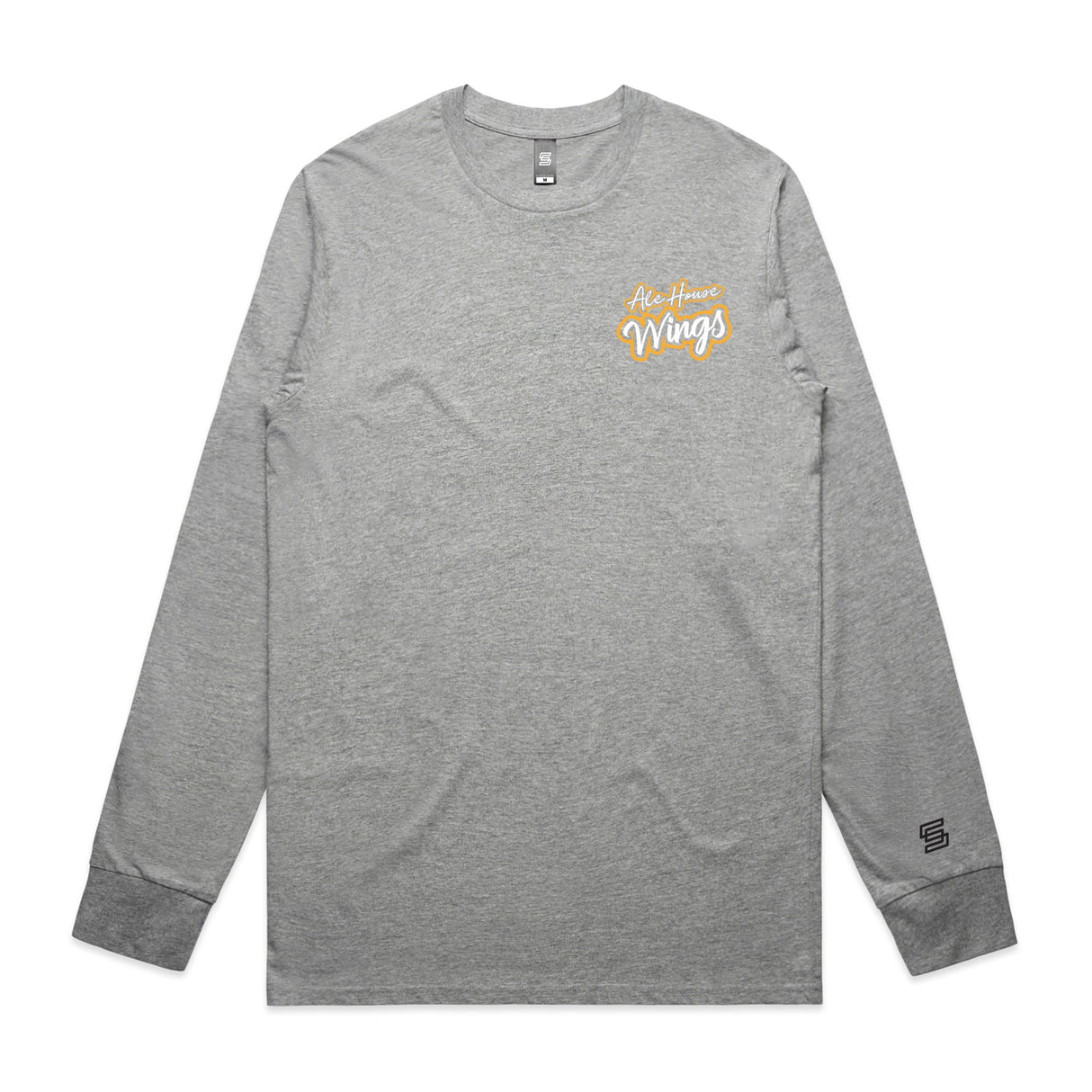 Ale House Wings  Gray Long Sleeve Tee