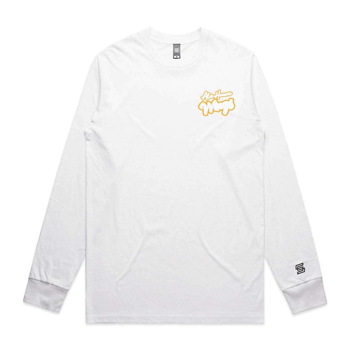 Ale House Wings  White Long Sleeve Tee