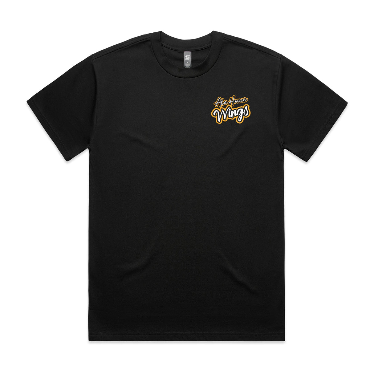 Ale House Wings  Black Short Sleeve Tee