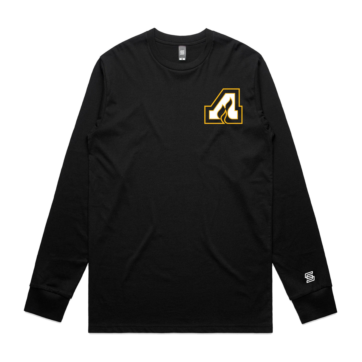 Ale House Wings  Black Long Sleeve Tee - Icon