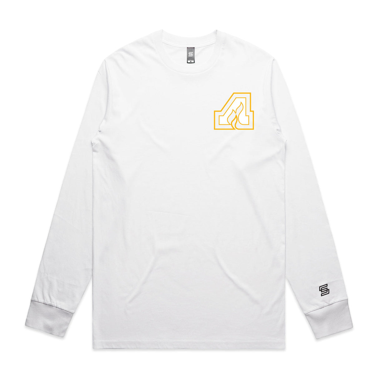 Ale House Wings  White Long Sleeve Tee - Icon