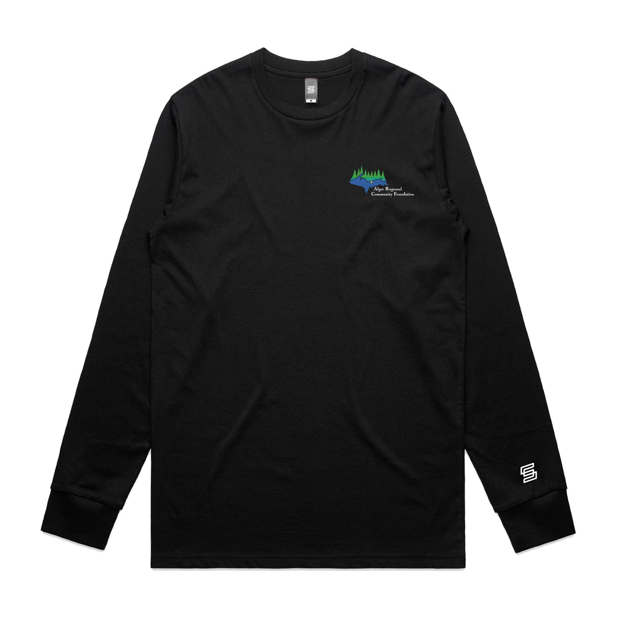 Alger Regional Community Foundation  Black Long Sleeve Tee