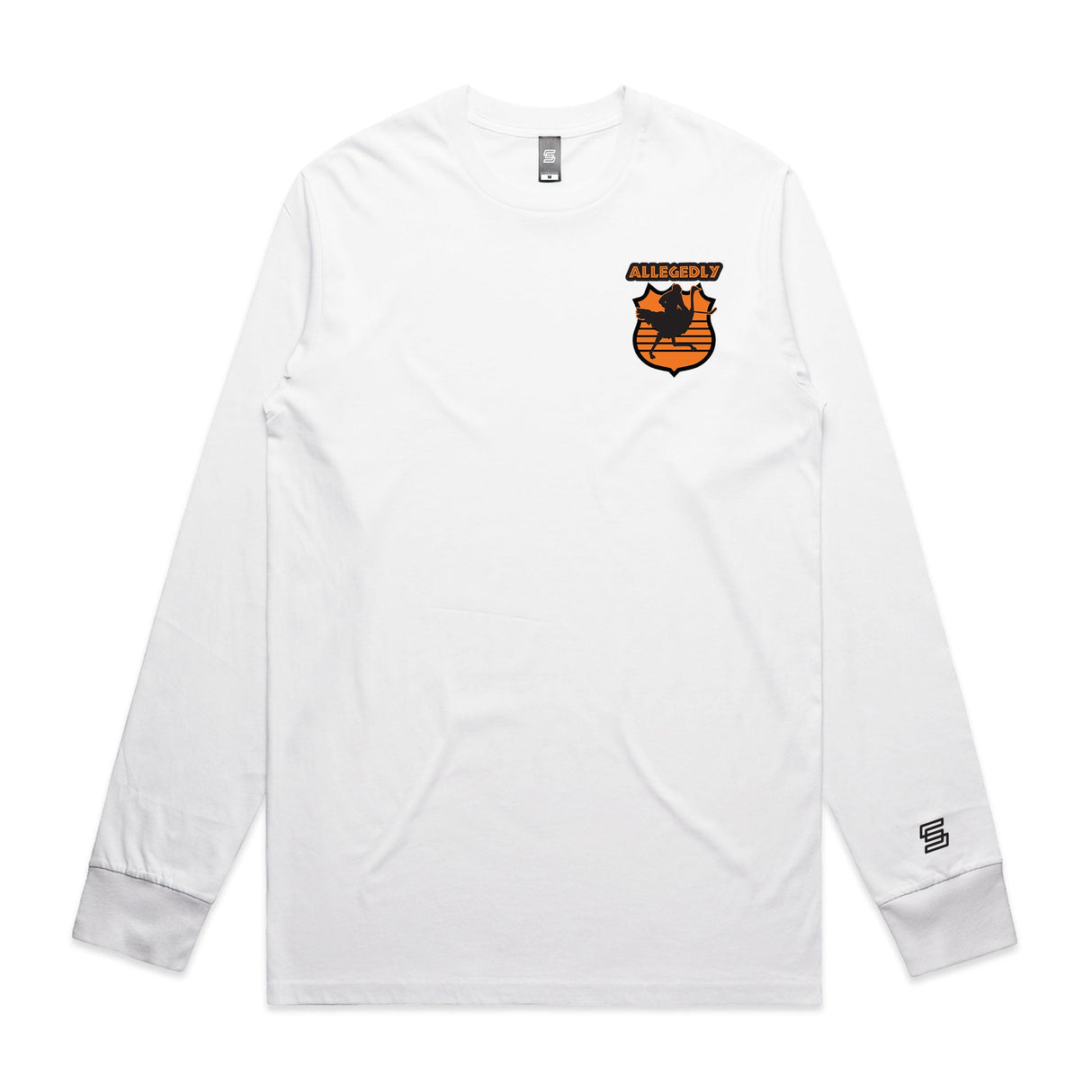 Allegedly Clayton Sankey  White Long Sleeve Tee