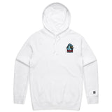 Alpharetta Bitch Pigeons  White Hoodie