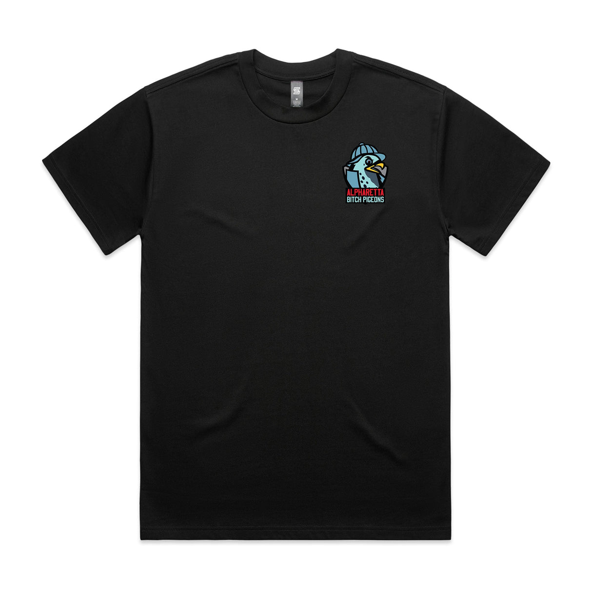 Alpharetta Bitch Pigeons  Black Short Sleeve Tee