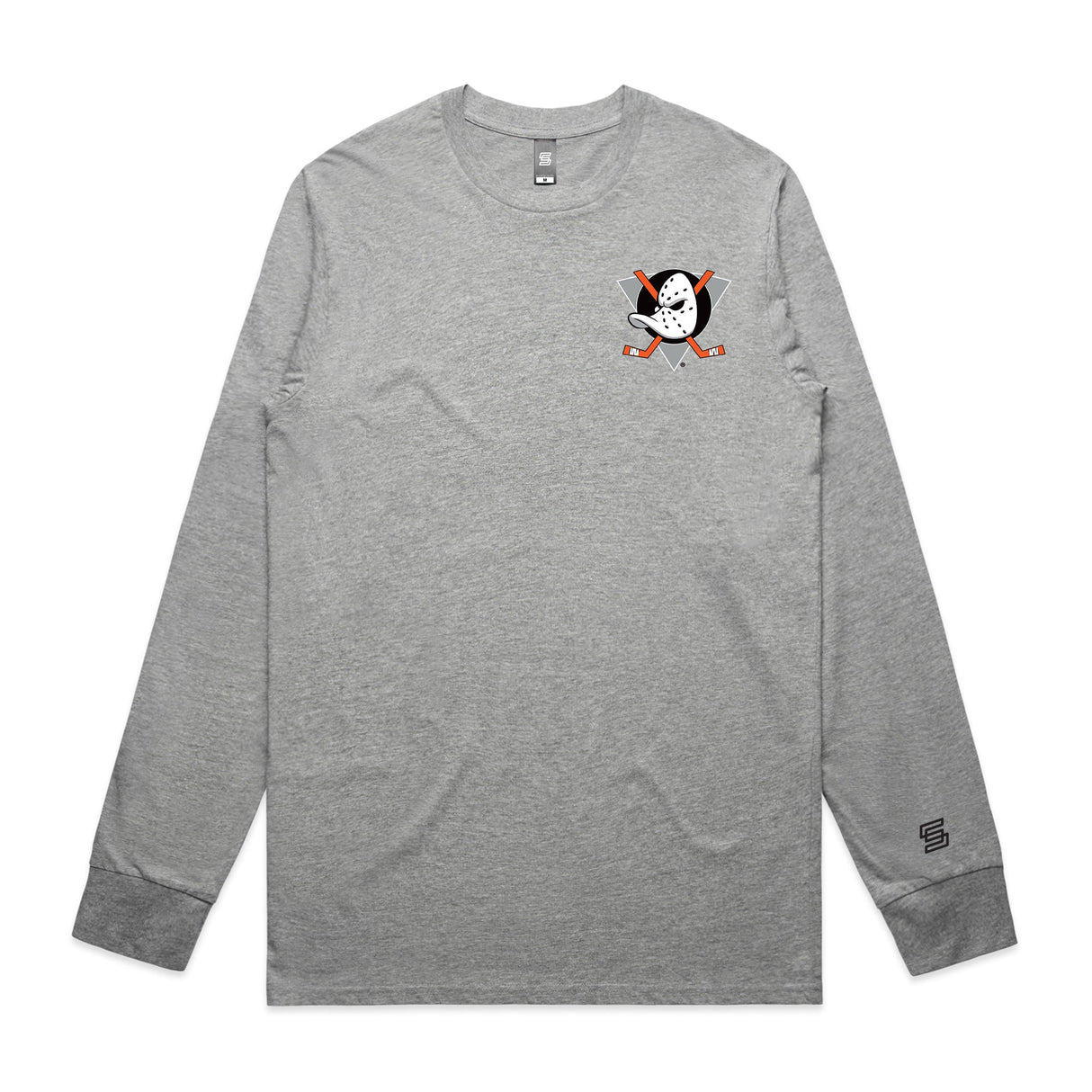 Anaheim Lady Ducks  Gray Long Sleeve Tee