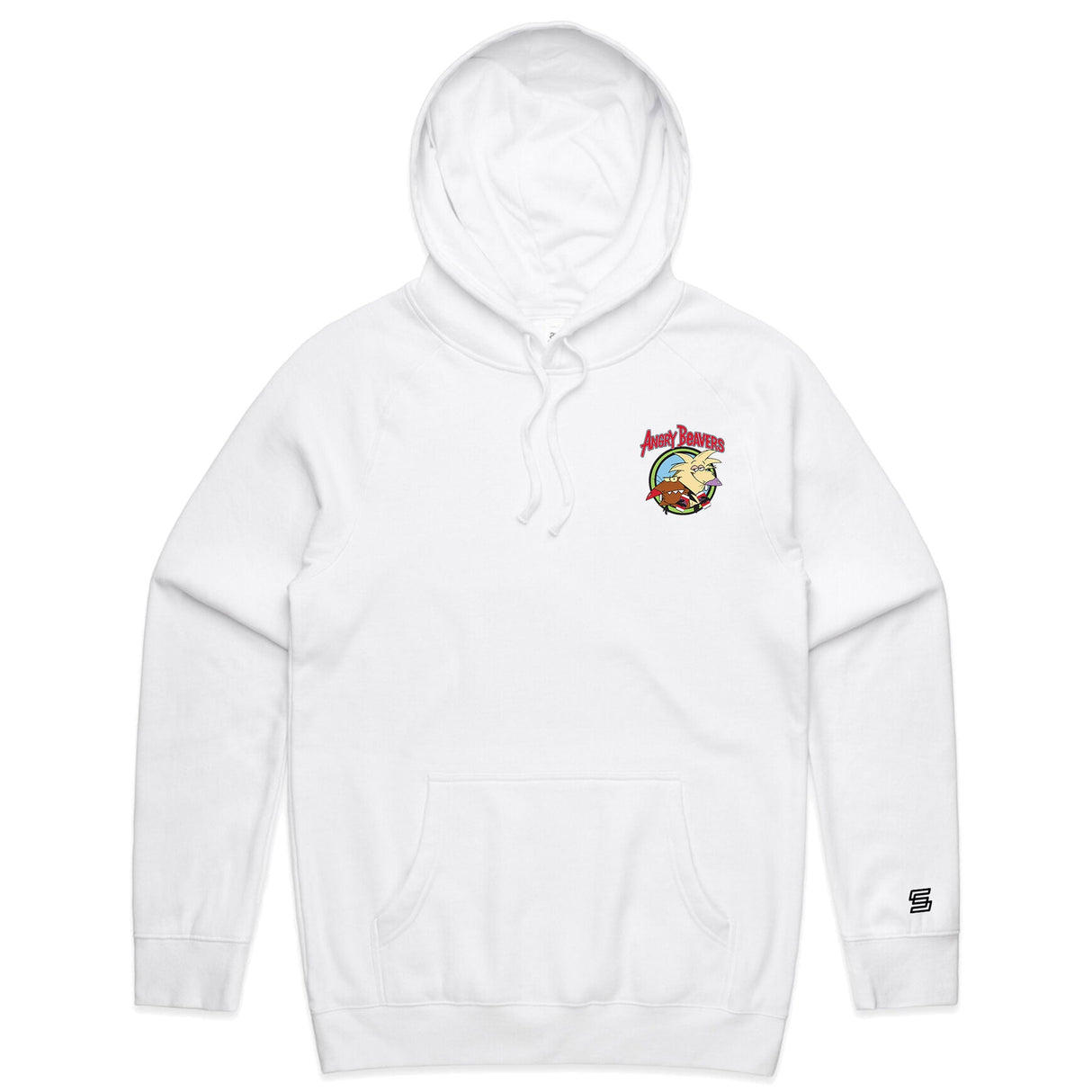 Angry Beavers  White Hoodie