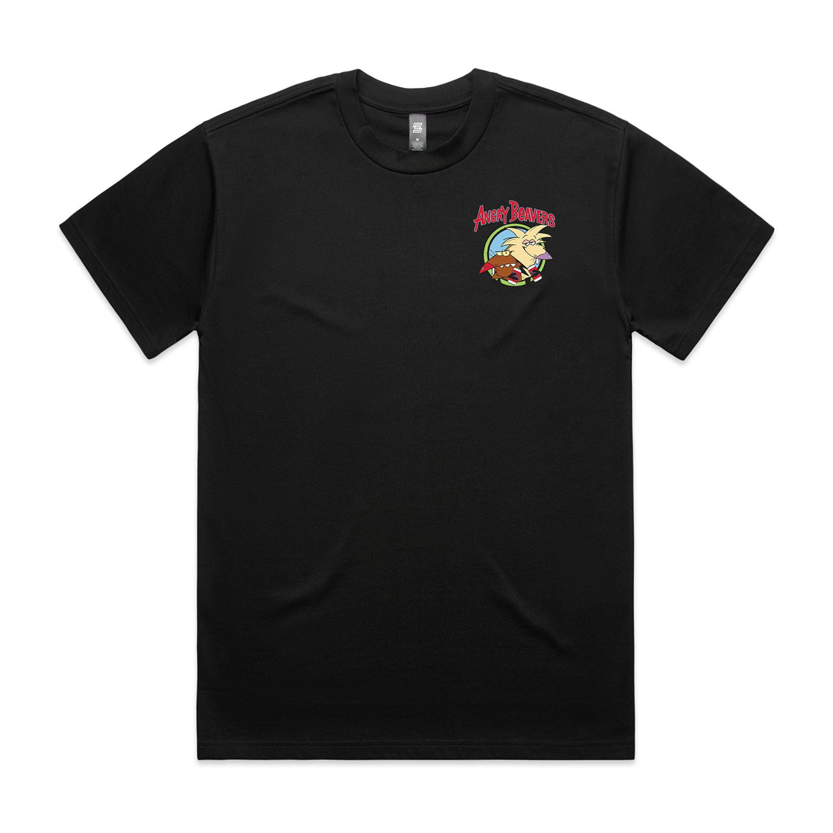 Angry Beavers  Black Short Sleeve Tee