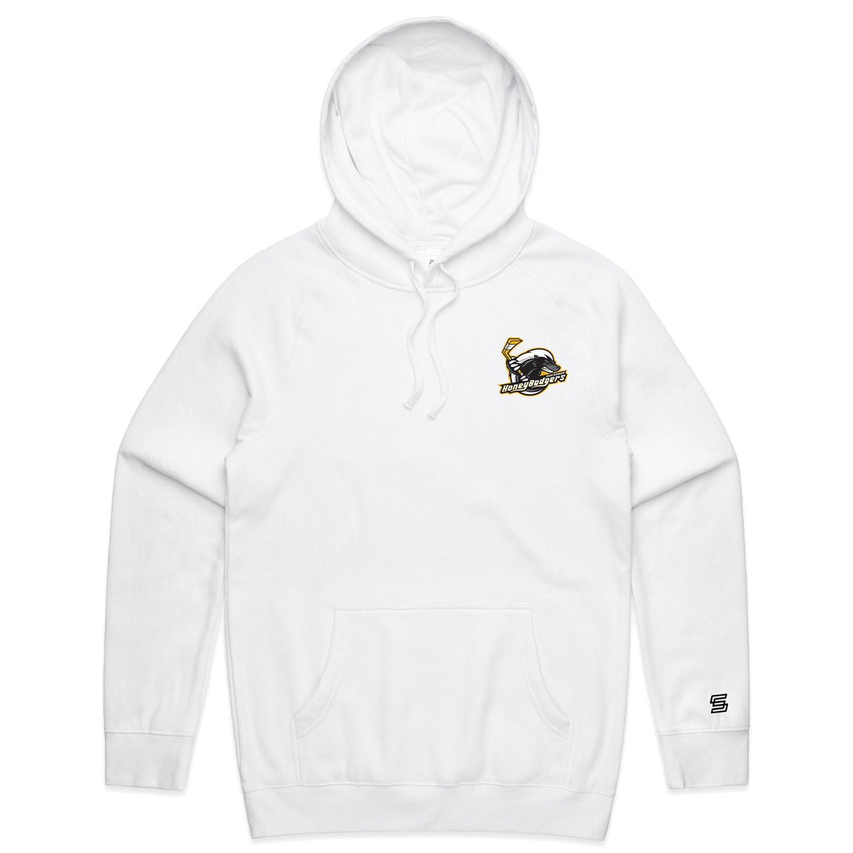 Ann Arbor Honey Badgers  White Hoodie