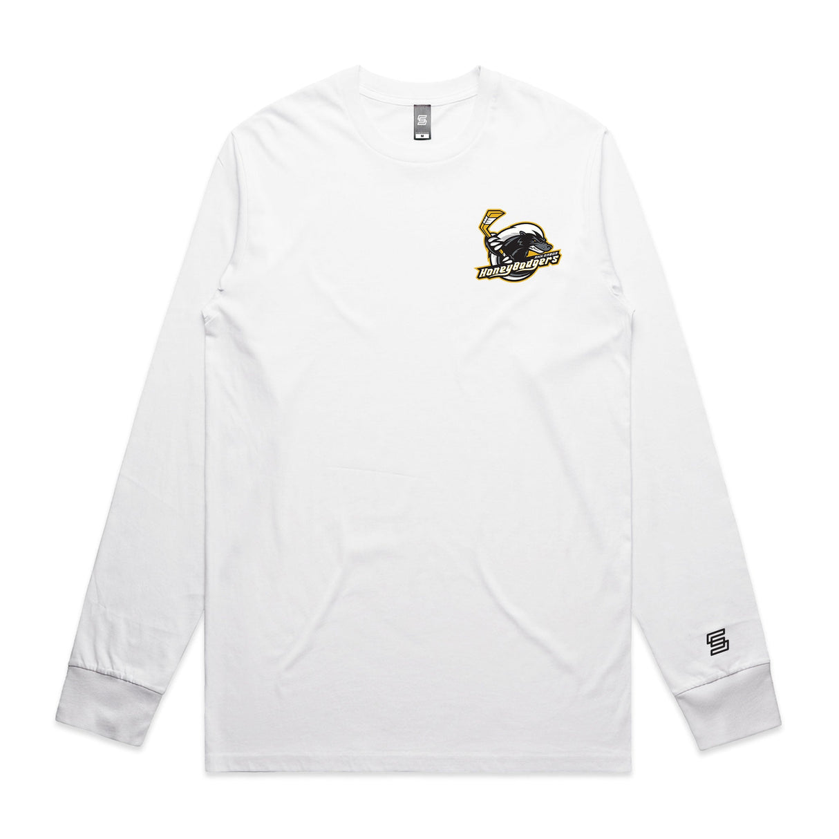 Ann Arbor Honey Badgers  White Long Sleeve Tee