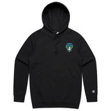 Aqua Ducks  Black Hoodie