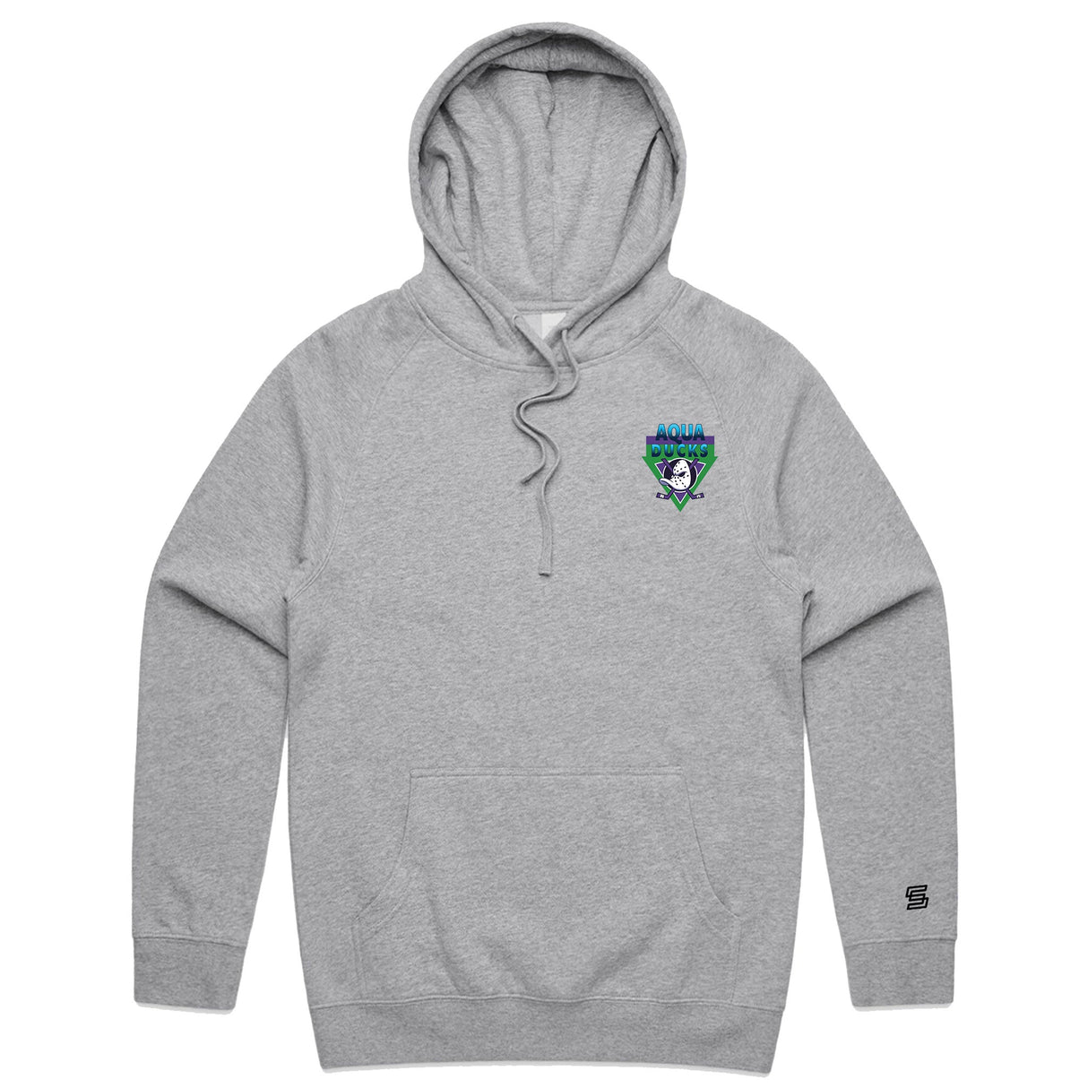 Aqua Ducks  Gray Hoodie