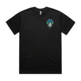 Aqua Ducks  Black Short Sleeve Tee