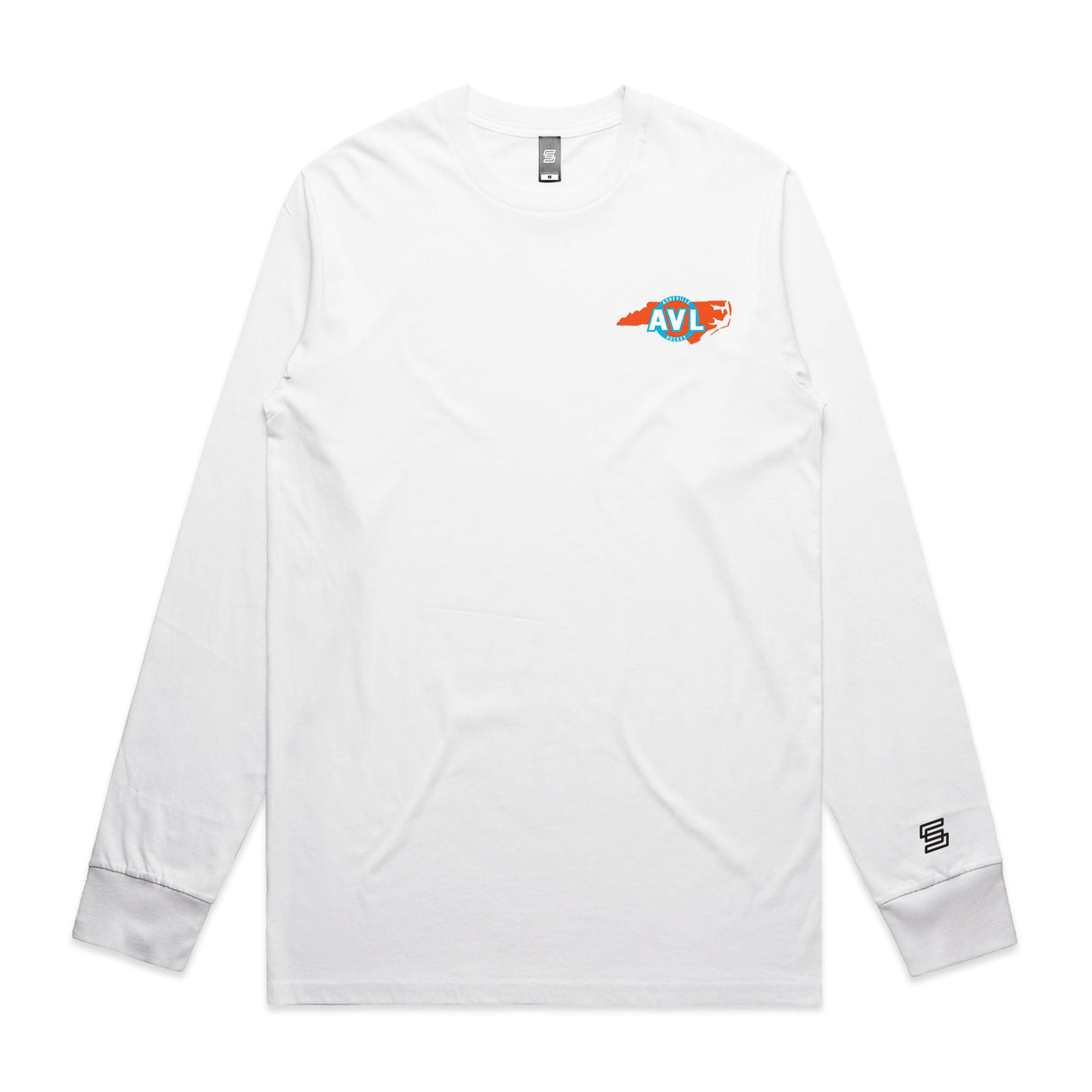 Asheville Hockey  White Long Sleeve Tee