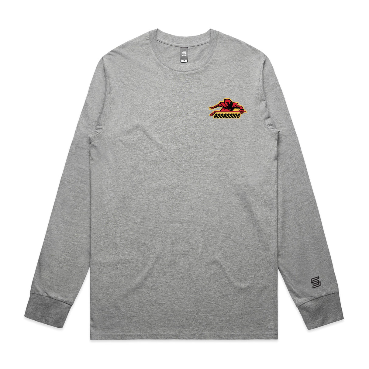 Assassins  Gray Long Sleeve Tee