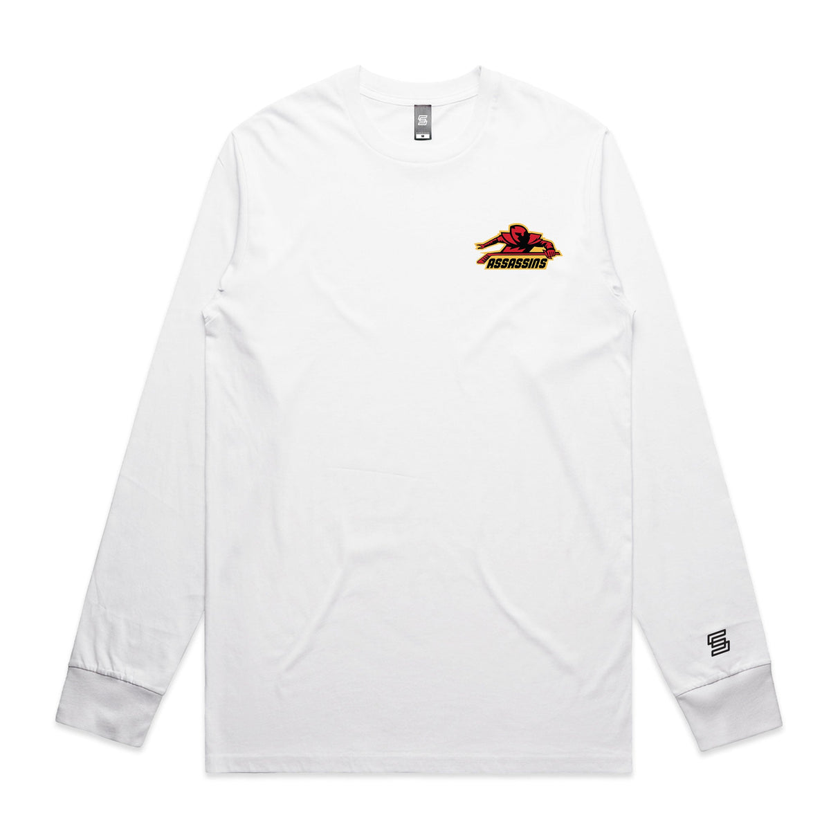 Assassins  White Long Sleeve Tee