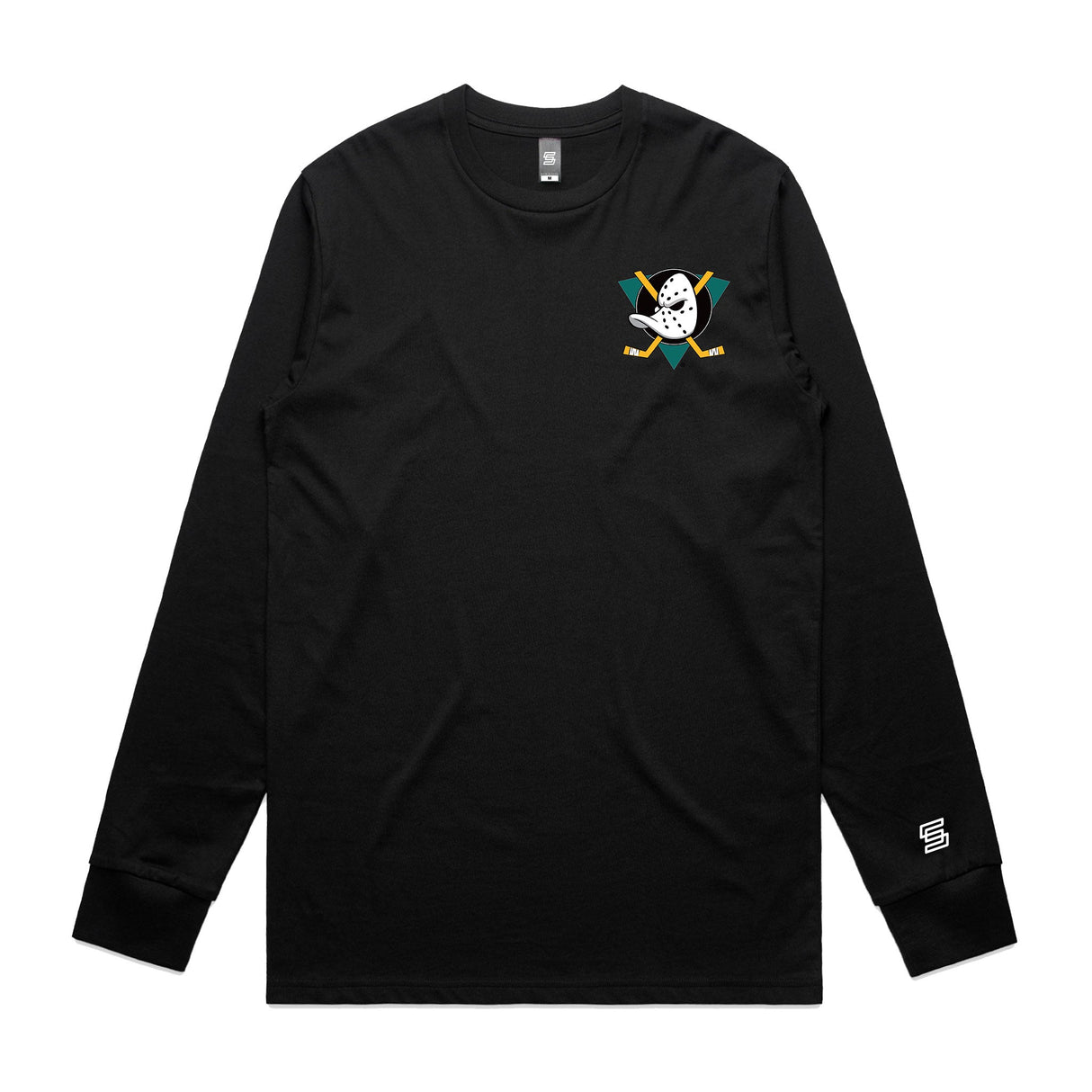 Average Ducks  Black Long Sleeve Tee