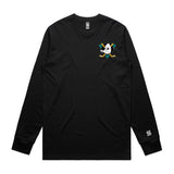 Average Ducks  Black Long Sleeve Tee