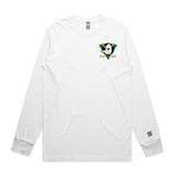 Average Ducks  White Long Sleeve Tee