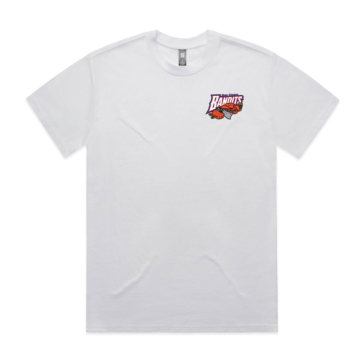 Bar Down Bandits  White Short Sleeve Tee