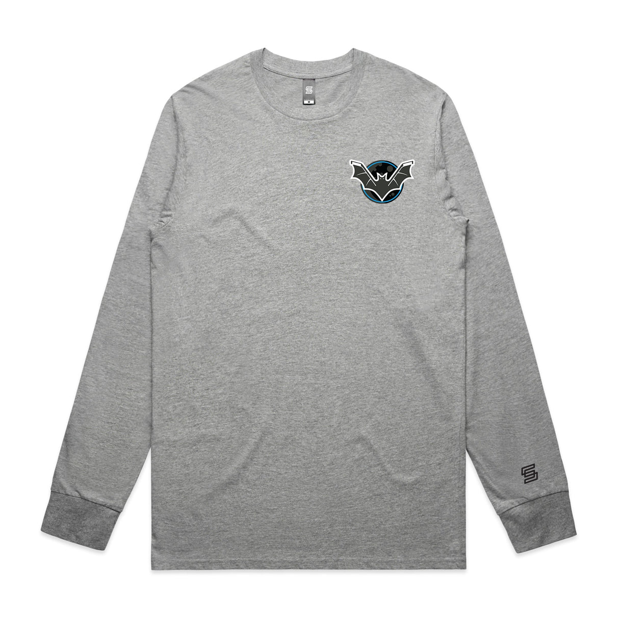 Bats  Gray Long Sleeve Tee