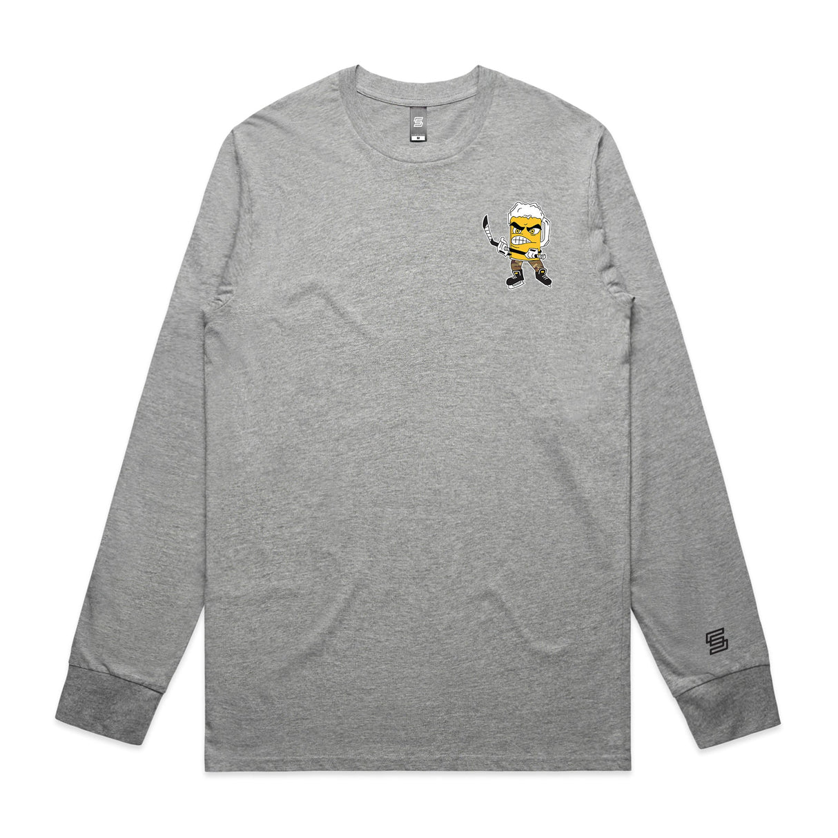 Beer League ESPY  Gray Long Sleeve Tee