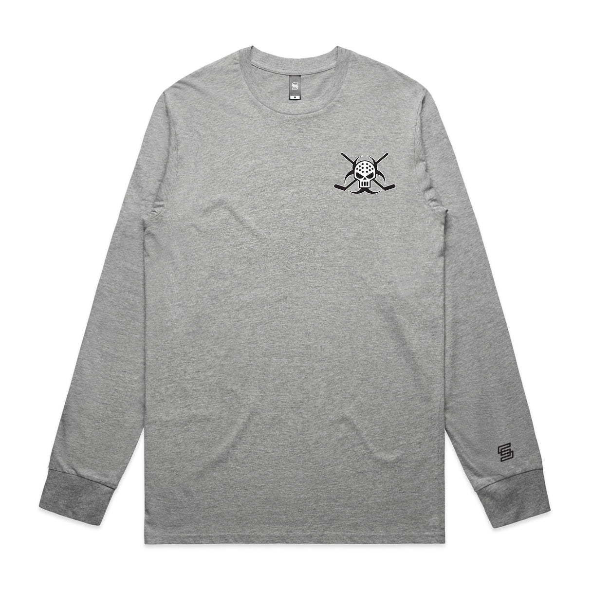 Biohazards  Gray Long Sleeve Tee