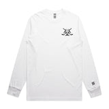 Biohazards  White Long Sleeve Tee