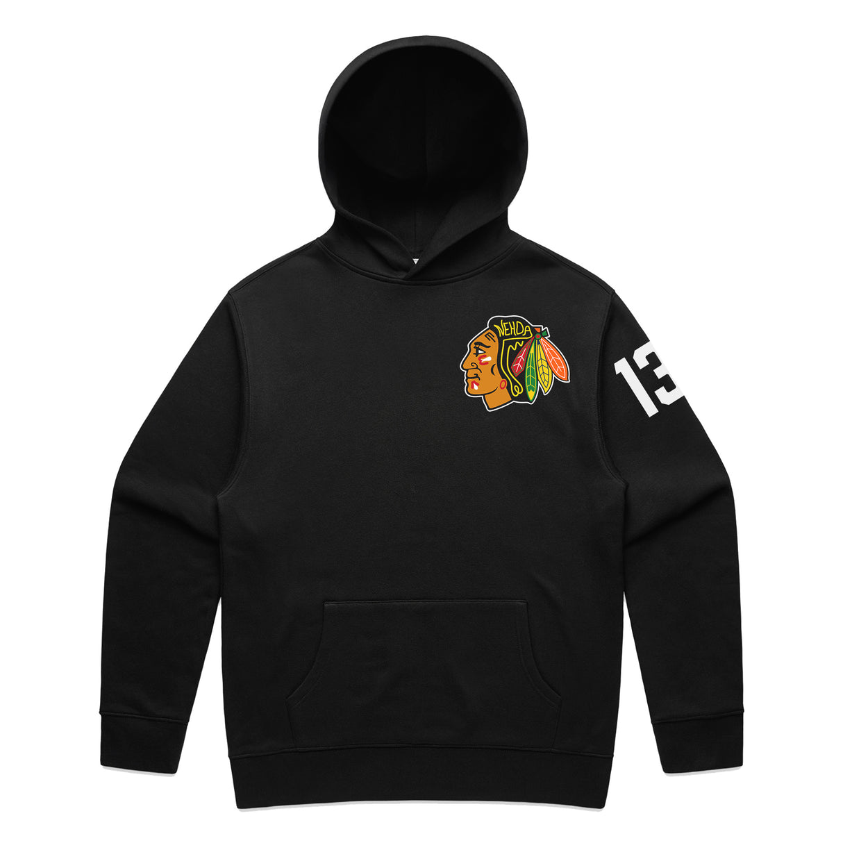 Hoodie Blackhawks 13 Black