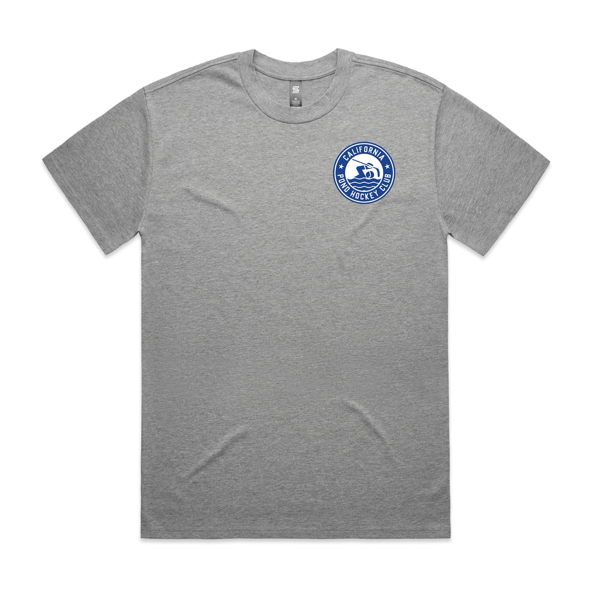 1-CA Pond Hockey Club  Gray Short Sleeve Tee