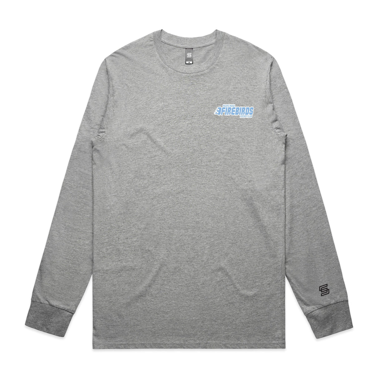 1-CAHL Firebirds  Gray Long Sleeve Tee