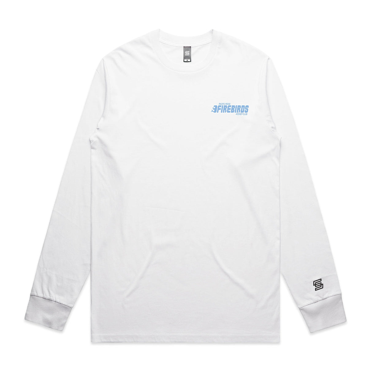 1-CAHL Firebirds  White Long Sleeve Tee