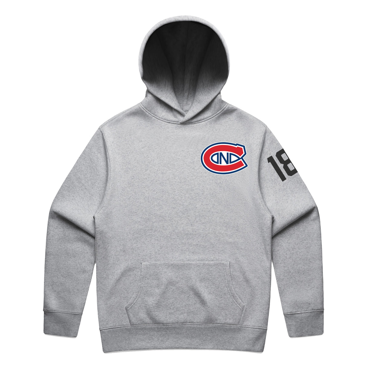 Hoodie Canadiens 18 Gray