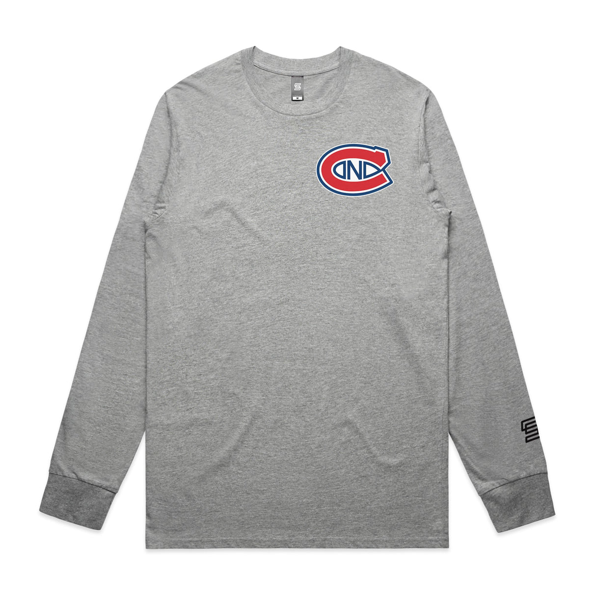 Long Sleeve Canadiens 63 Gray