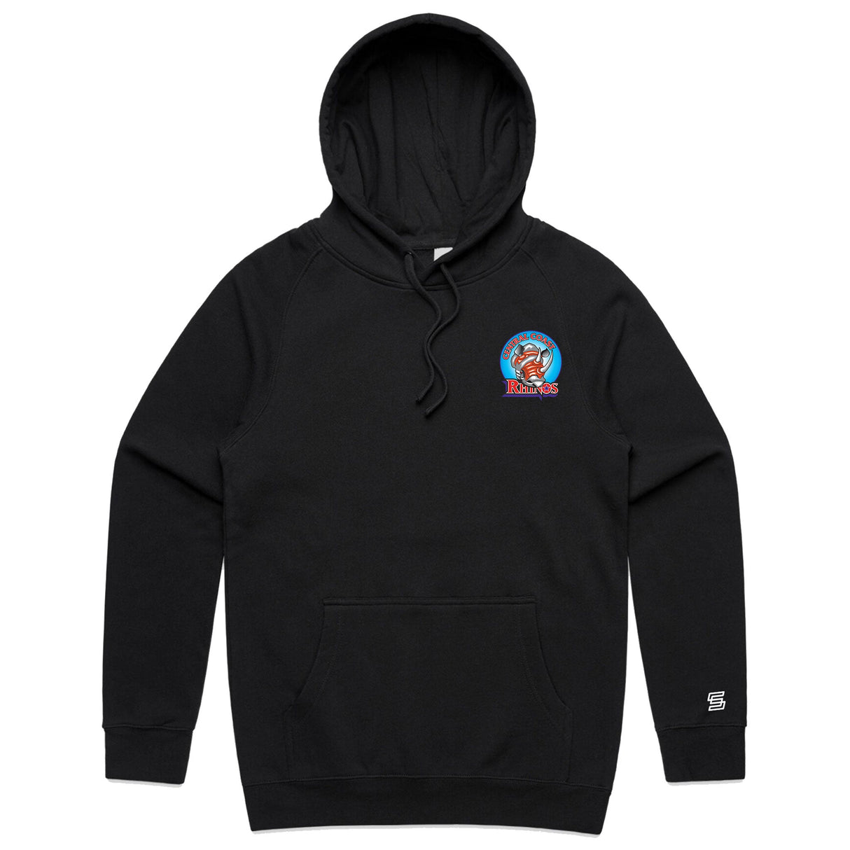 1-Central Coast Rhinos  Black Hoodie