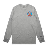 1-Central Coast Rhinos  Gray Long Sleeve Tee