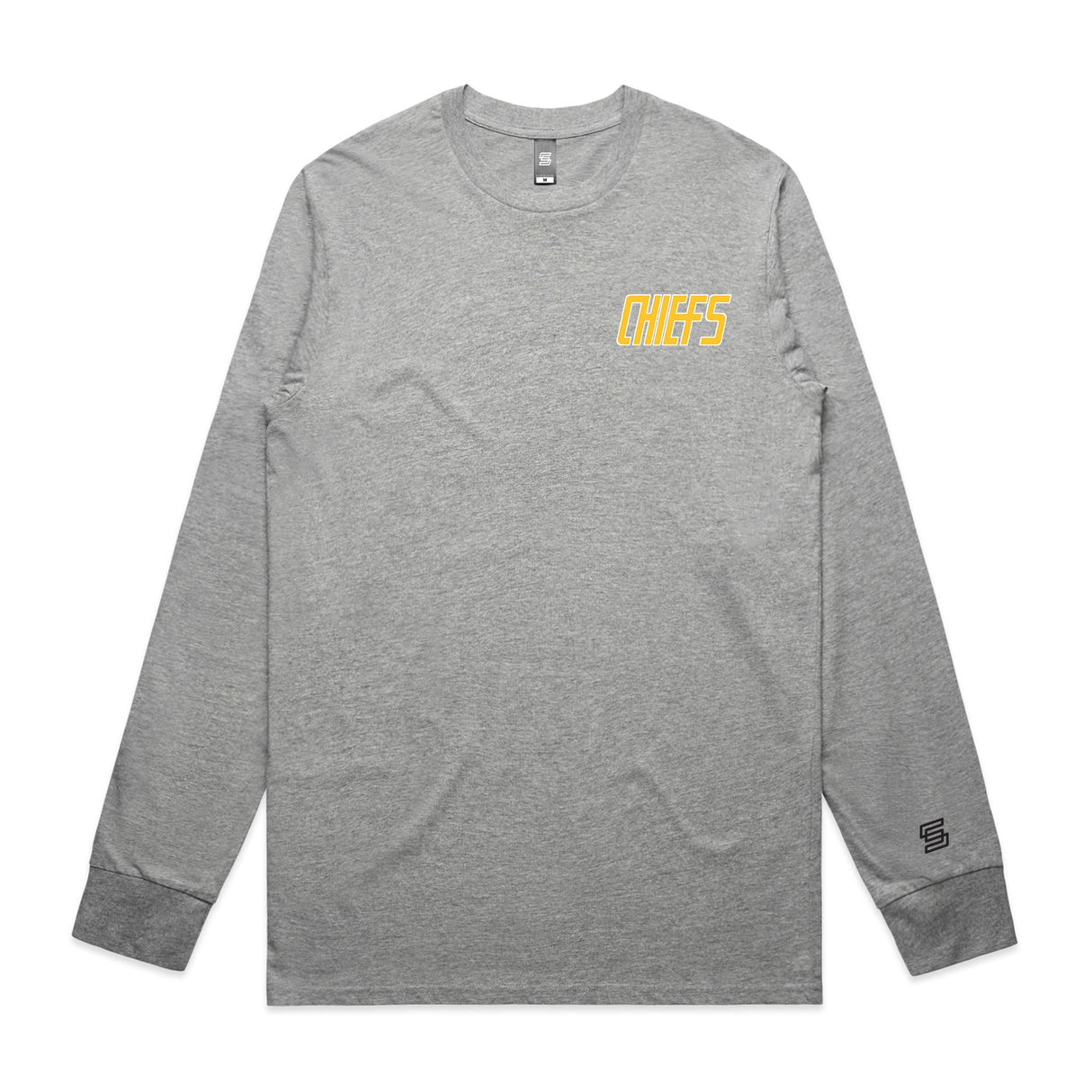 2-Chiefs  Gray Long Sleeve Tee