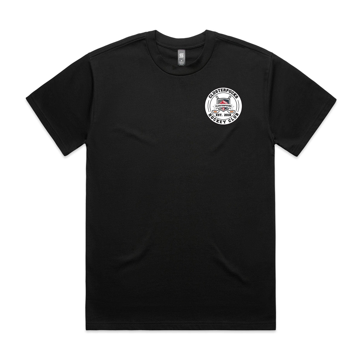 1-Clusterpucks Glenn Tendler  Black Short Sleeve Tee