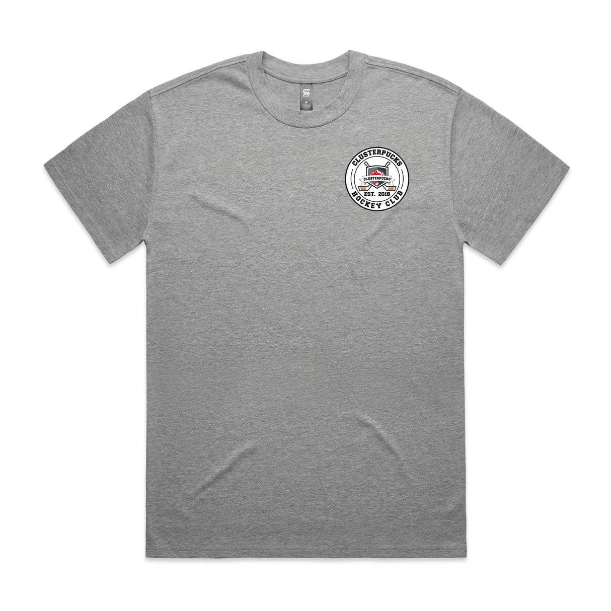 1-Clusterpucks Glenn Tendler  Gray Short Sleeve Tee