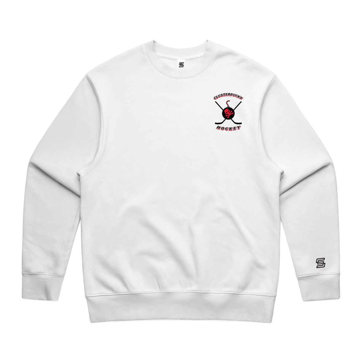 2-Clusterpucks Hockey  White Crew