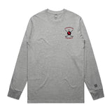 2-Clusterpucks Hockey  Gray Long Sleeve Tee