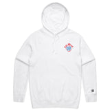 2-Code Blue  White Hoodie