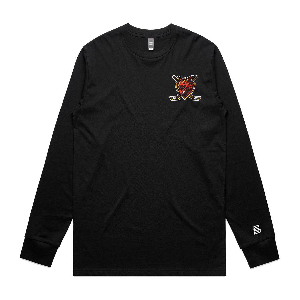 1-Coyote Joes  Black Long Sleeve Tee