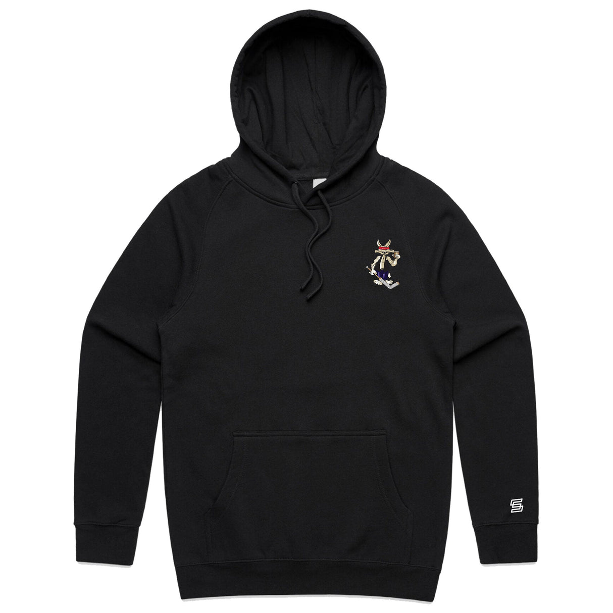 2-Coyotes  Black Hoodie