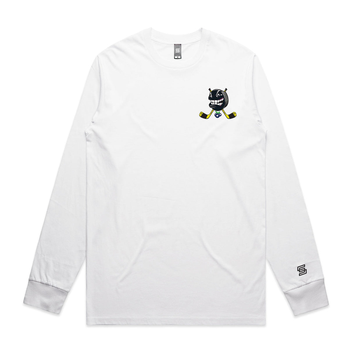 1-Dangleberries  White Long Sleeve Tee